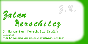 zalan merschilcz business card